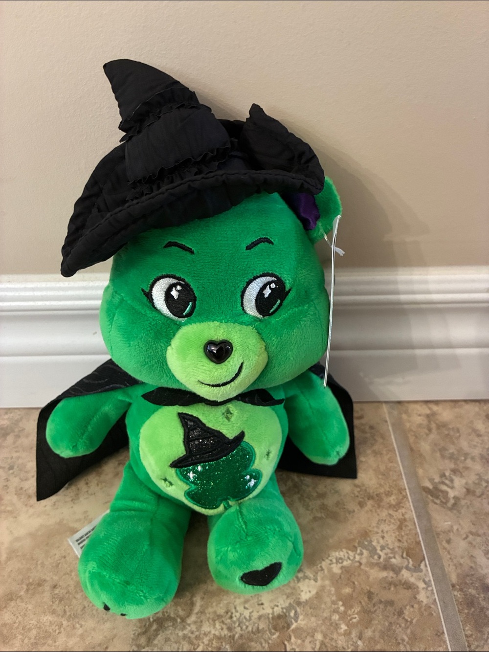 Wicked Elphaba Care Bears Green Good Luck Bear NEW